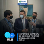 Secretário Estadual de Governo Rodrigo Bacellar recebe CRT-RJ